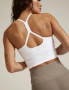 Beyond Yoga Spacedye Slim Racerback Cropped Tank SD4382 - Cloud White