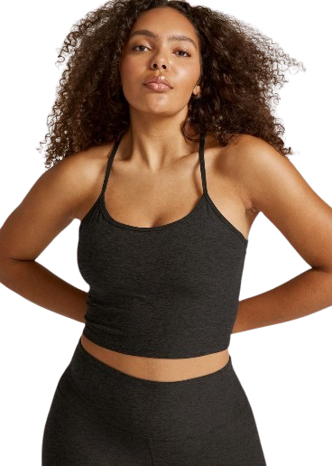 Beyond Yoga Spacedye Slim Racerback Cropped Tank SD4382 - Darkest Night