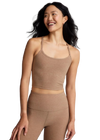 Beyond Yoga Spacedye Slim Racerback Cropped Tank - Desert Sand Heather