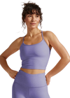 Beyond Yoga Spacedye Slim Racerback Cropped Tank - Periwinkle Cloud Heather