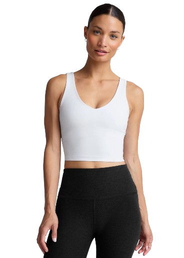 Beyond Yoga Spacedye Good Day Cropped Tank - Cloud White