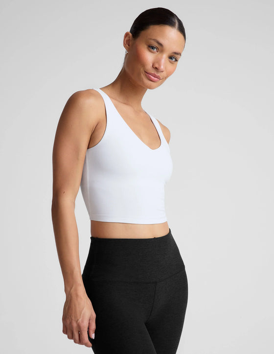 Beyond Yoga Spacedye Good Day Cropped Tank - Cloud White