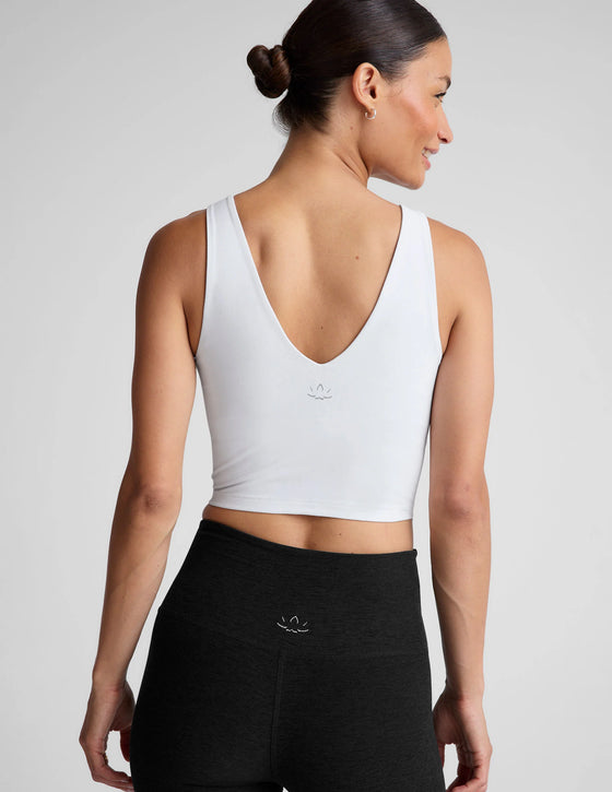 Beyond Yoga Spacedye Good Day Cropped Tank - Cloud White