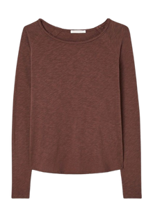  American Vintage Sonoma Bateau Long Sleeve Tee - Vintage Chocolate