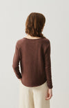 American Vintage Sonoma Bateau Long Sleeve Tee - Vintage Chocolate