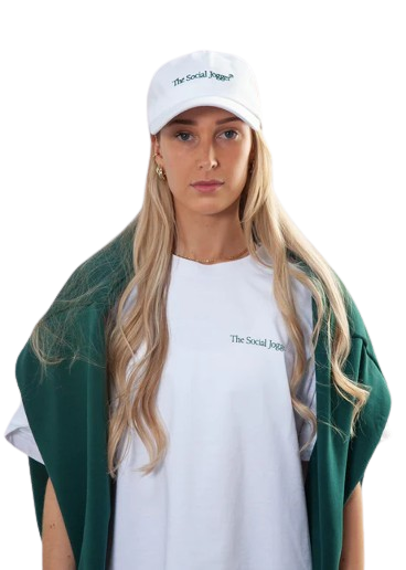 The Social Jogger Jogging Cap - White/Green