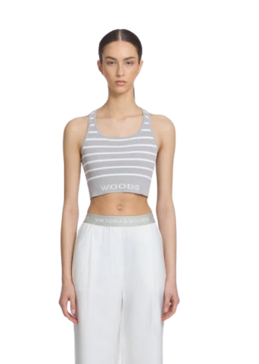 Viktoria & Woods Lyra Crop - Grey/Ivory