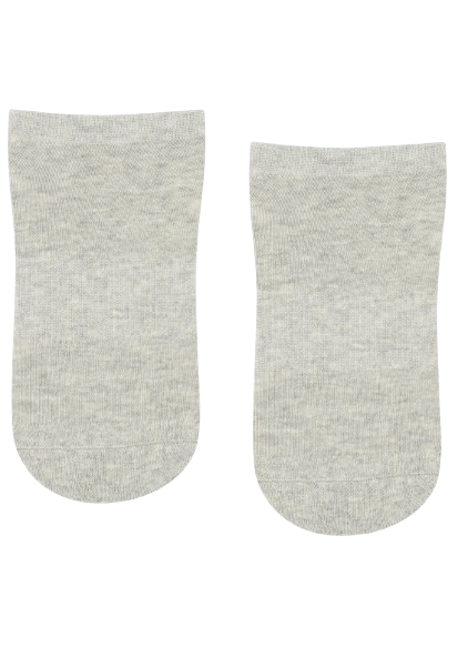 MoveActive Classic Crew Low Rise Grip Socks - Grey Marle