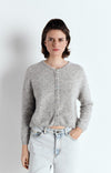 American Vintage Vitow Cardigan - Light Grey Melange