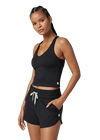 Vuori Halo Performance Crop Tank 2.0 - Black Heather