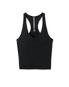 Vuori Halo Performance Crop Tank 2.0 - Black Heather