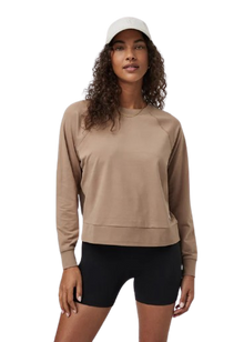  Vuori Long-Sleeve Halo Crew - Goldenrod Heather