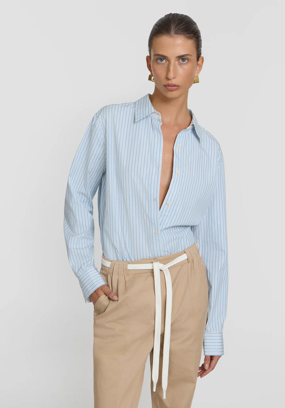 Viktoria & Woods Gospel Shirt with Bralette - Blue Stripe