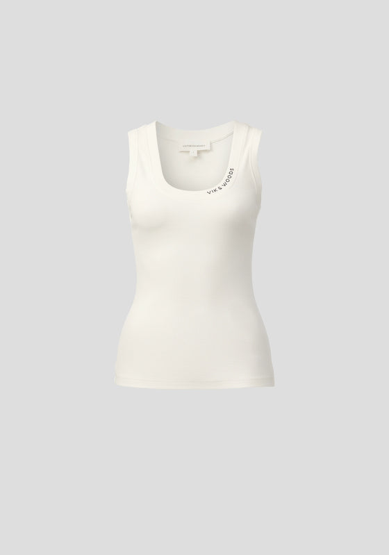 Viktoria & Woods Vik & Woods Tank - Ivory VIK & WOODS Embroidery