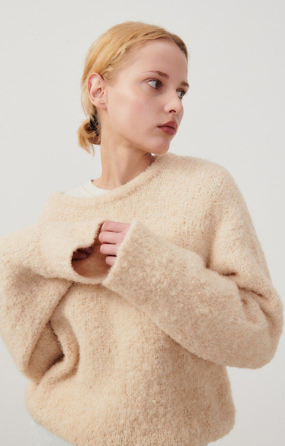 American Vintage Zolly Pullover - Light Beige Melange