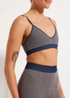 Nimble Mindful Knit Bralette - Navy/Taupe