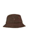 Peta + Jain Soleil Striped Toweling Bucket Hat - Chocolate