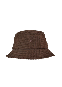  Peta + Jain Soleil Striped Toweling Bucket Hat - Chocolate