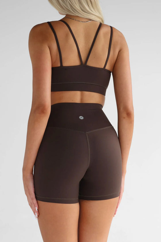 Leelo Classic 6" Bike Short - Cocoa Bean