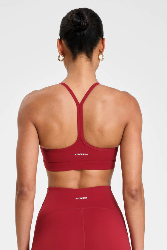 All Fenix Cloud Core Y Back Sports Bra - Cherry