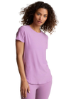 Beyond Yoga Featherweight On The Down Low Tee - Lilac Petal Heather