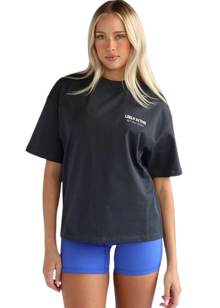  Leelo V4 Pilates Collection Studio Tee - Charcoal