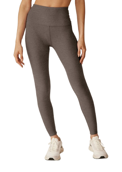 Beyond Yoga Caught In The Midi High Waist Legging - Soft Umber Heather