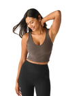 Beyond Yoga Spacedye Good Day Cropped Tank - Soft Umber Heather