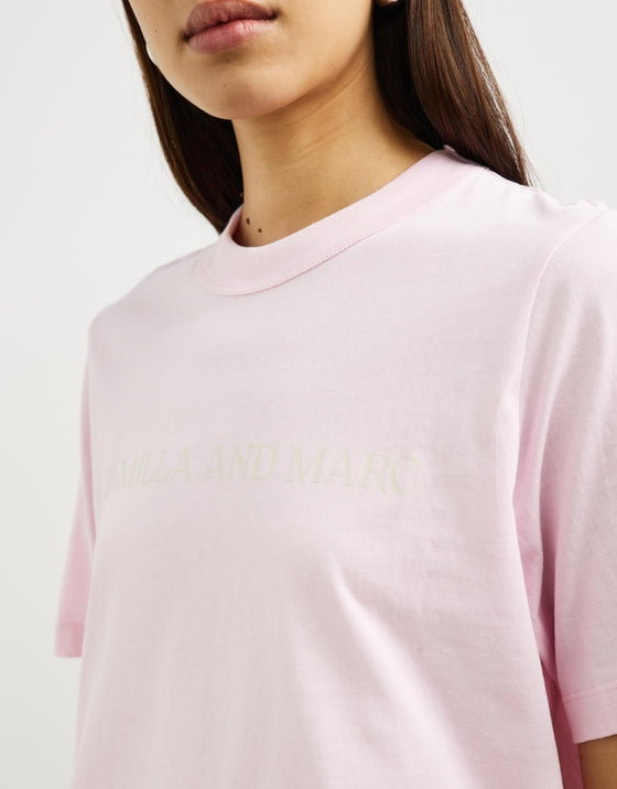 C&M Camilla and Marc Asher Tee - Ice Pink/Bone