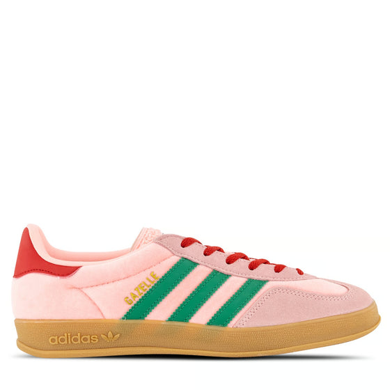 adidas Gazelle Indoor W - Court Green/Glow Pink/Gum 3 - JI2713