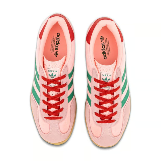 adidas Gazelle Indoor W - Court Green/Glow Pink/Gum 3 - JI2713