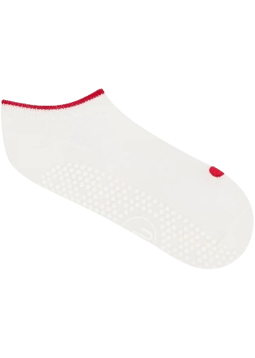 MoveActive Classic Low Crew Grip Socks - Love Struck