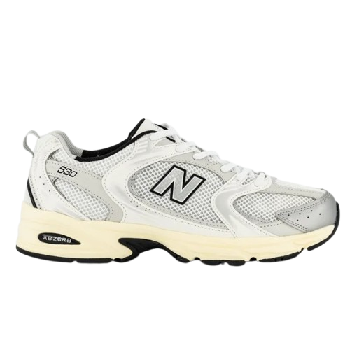 New Balance MR530TA - White with Silver Metallic and Black