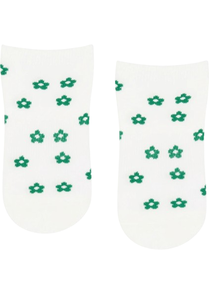 MoveActive Classic Crew Low Rise Grip Socks - Petite Bloom