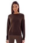 Splits59 Sonja Fleece Sweatshirt - Chocolate