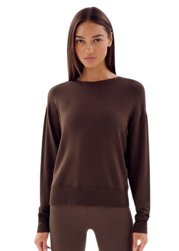 Splits59 Sonja Fleece Sweatshirt - Chocolate