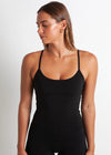 The Social Jogger Athletic Singlet - Black