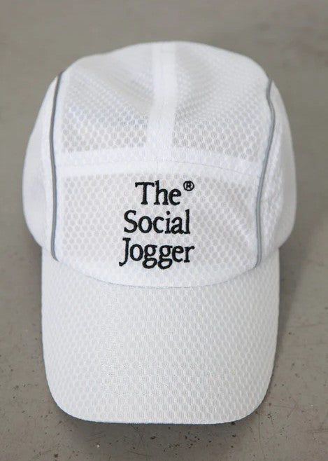 The Social Jogger Mesh 5-Panel Hat - White