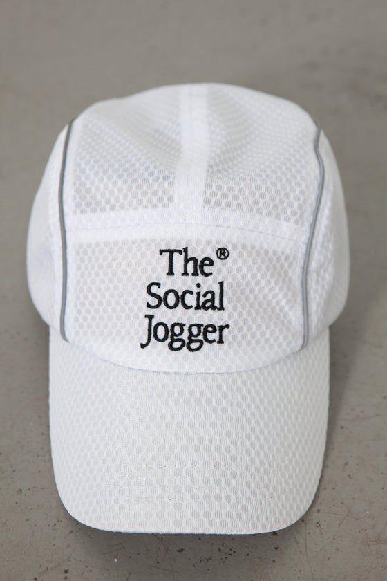 The Social Jogger Mesh 5-Panel Hat - White