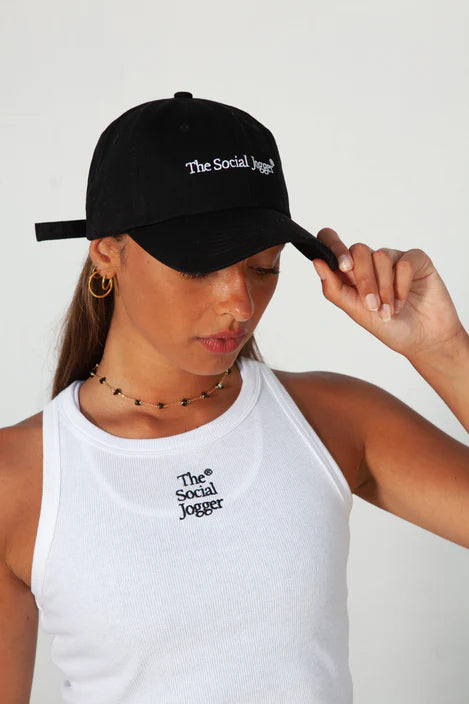 The Social Jogger Jogging Cap - Black