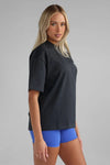 Leelo V4 Pilates Collection Studio Tee - Charcoal